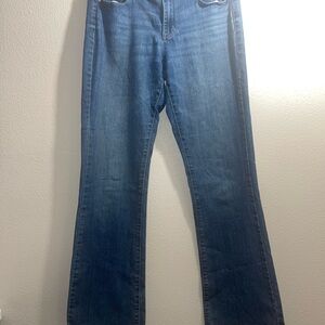 Banana Republic Slim Bootcut Jeans in Deep Blue